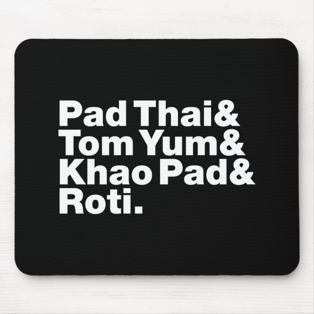 Thai Street Food Mouse Pad (Front)