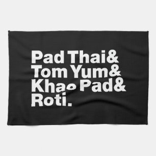 Thai Street Food Tea Towel