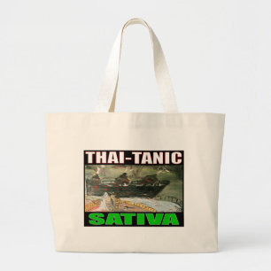 THAI-TANIC SATIVA LARGE TOTE BAG