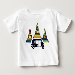 Thai Temples And Tuk Tuks Baby T-Shirt