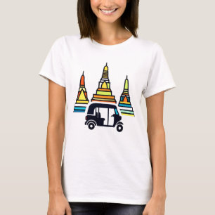 Thai Temples And Tuk Tuks T-Shirt