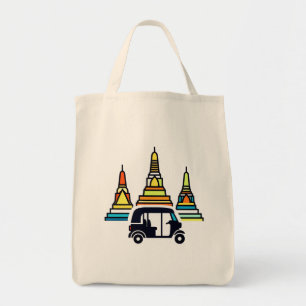 Thai Temples And Tuk Tuks Tote Bag