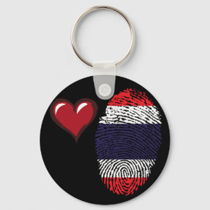 Thai touch fingerprint flag key ring