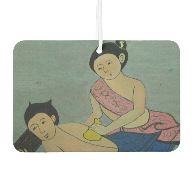 Thai Traditional Massage Car Air Freshener (Front)