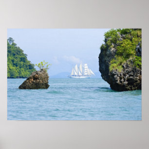 Thailand, Andaman Sea. Star Fyer clipper ship 2 Poster