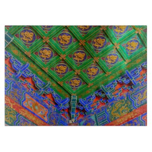 Thailand, Bangkok Dragon Temple Cutting Board