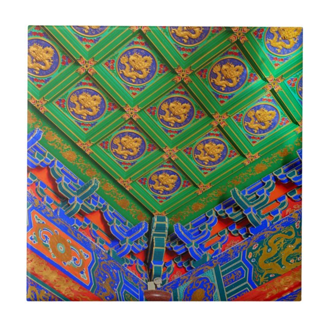 Thailand, Bangkok | Dragon Temple Tile (Front)