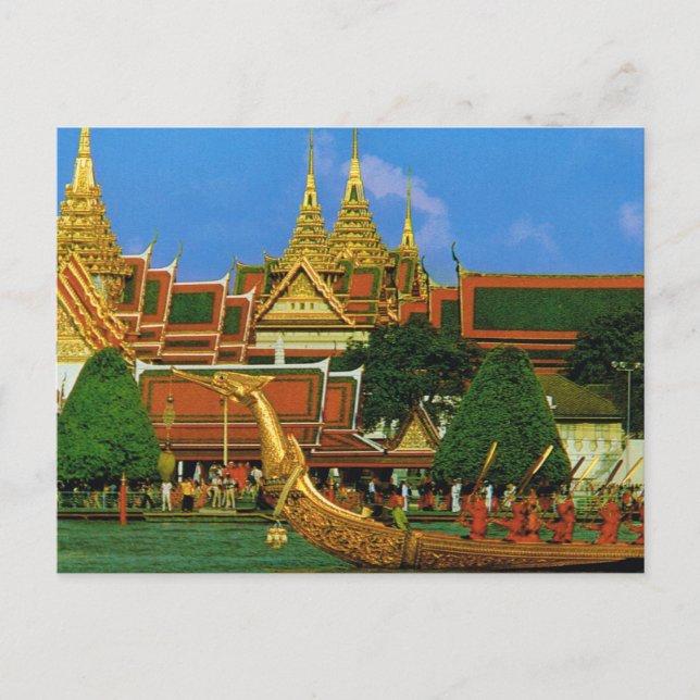 Thailand, Bangkok Royal barge Postcard (Front)