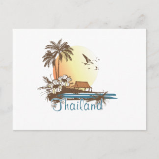 Thailand Beach Hut Postcard