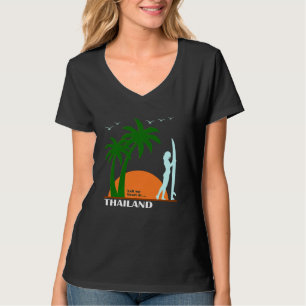 Thailand Beach Palm Koh Samui Surf Phuket Vacation T-Shirt