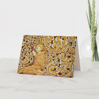 thailand buddha greeting card