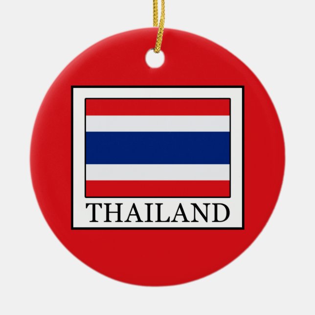 Thailand Ceramic Tree Decoration (Front)