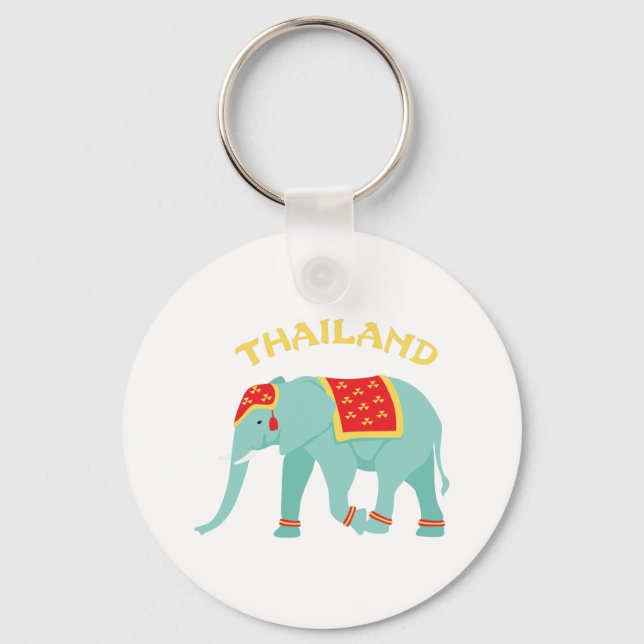Thailand Elephant Key Ring (Front)