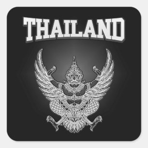 Thailand Emblem Square Sticker