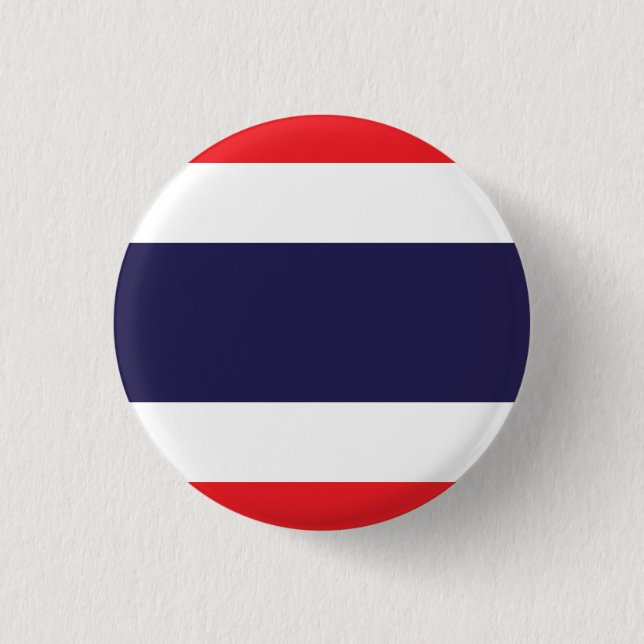 Thailand Flag 3 Cm Round Badge (Front)
