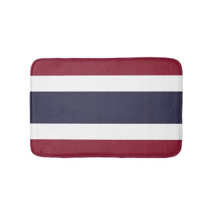 Thailand flag bath mat
