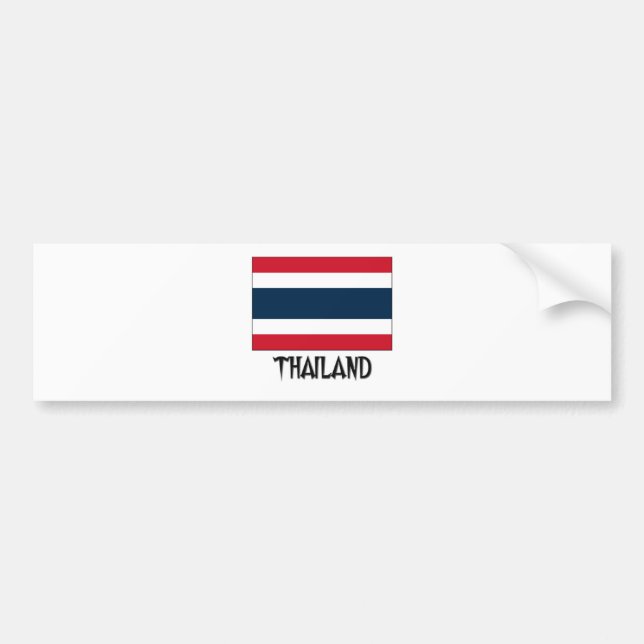 Thailand Flag Bumper Sticker (Front)