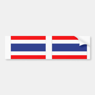 Thailand Flag Bumper Sticker