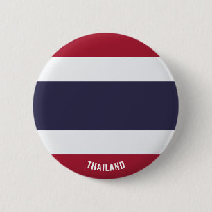 Thailand Flag Charming Patriotic Button