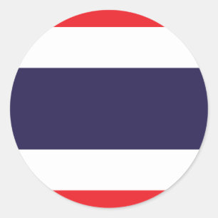 Thailand Flag Classic Round Sticker