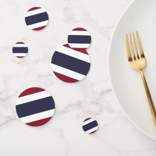 Thailand flag confetti