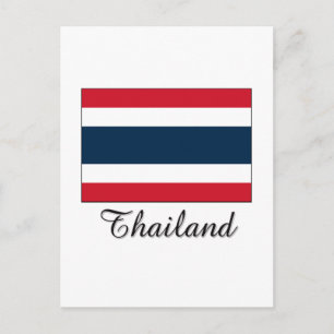 Thailand Flag Design Postcard