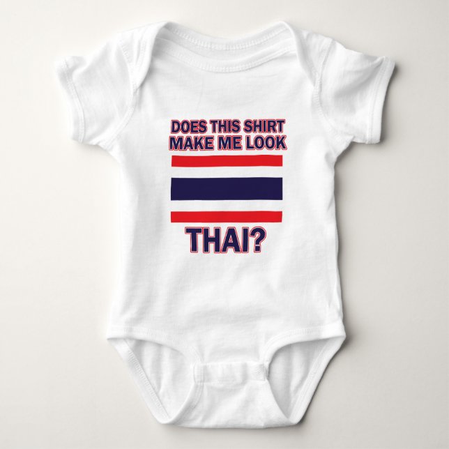 thailand Flag Designs Baby Bodysuit (Front)