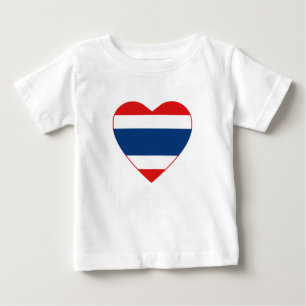 Thailand Flag Heart T-Shirt