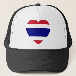 Thailand Flag Heart Trucker Hat
