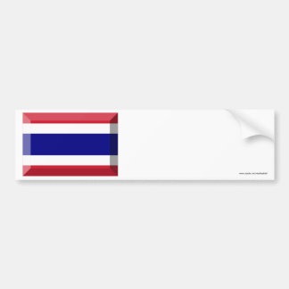 Thailand Flag Jewel Bumper Sticker