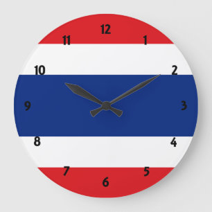 thailand flag large clock