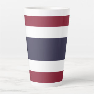 Thailand flag latte mug