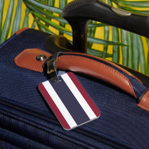 Thailand flag luggage tag