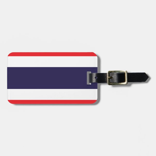 Thailand Flag Luggage Tag (Front Horizontal)