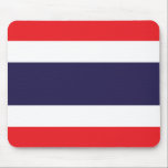 Thailand Flag Mouse Pad<br><div class="desc">Customisable World Flag Products - Please feel free to add your own text.</div>