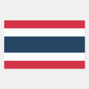 Thailand Flag Rectangle Sticker