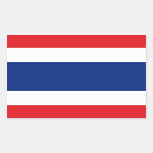 Thailand Flag Rectangular Sticker