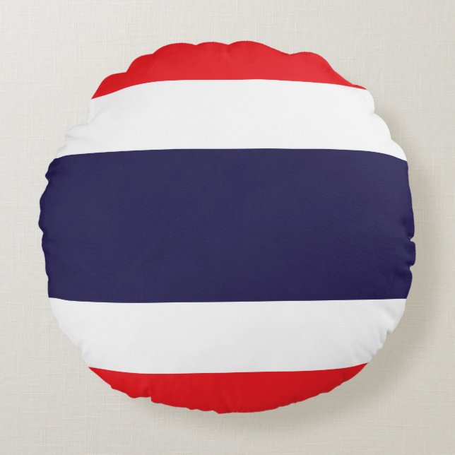 Thailand Flag Round Cushion (Front)
