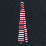 Thailand Flag Tie<br><div class="desc">The Thai flag is a fimbriated horizontal bicolour triband. The used colours in the flag are blue,  red,  white. The proportion of the Thai flag is 2:3. The Flag of Thailand was adopted in 1917.</div>