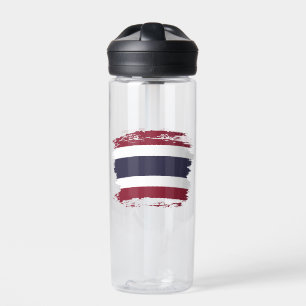 Thailand flag water bottle