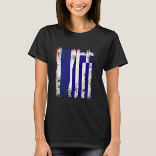 Thailand Greece Half Flag Thai Greek Flag Hellas H T-Shirt