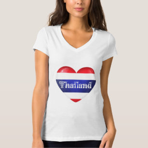 Thailand Heart Flag T-Shirt