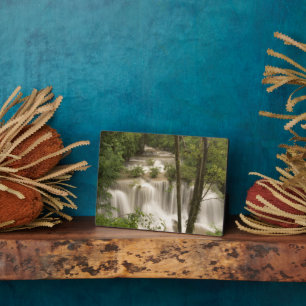 Thailand, Huai Mae Khamin Waterfall Plaque