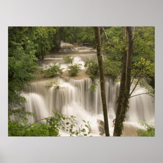 Thailand, Huai Mae Khamin Waterfall Poster (Front)