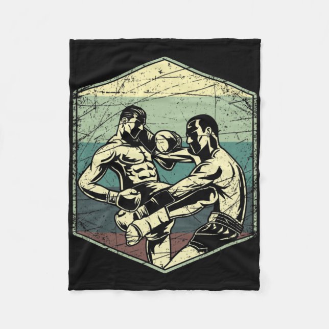 Thailand Kickboxing Muay Thai  Fleece Blanket (Front)