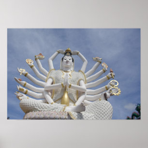 Thailand, Ko Samui aka Koh Samui). Wat Plai Poster