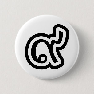 Thailand Lucky Number 9 / Nine / ๙ (Gao/Kao) Thai 6 Cm Round Badge