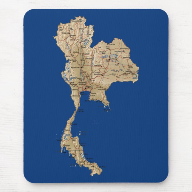Thailand Map Mousepad (Front)