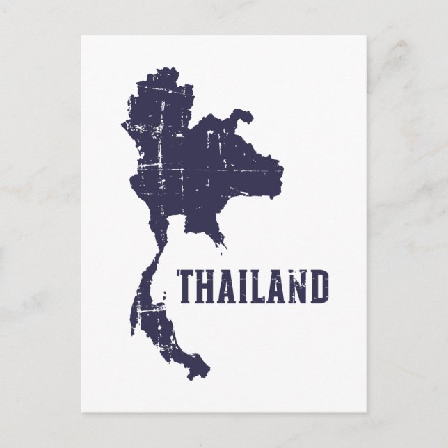 Thailand map postcard (Front)
