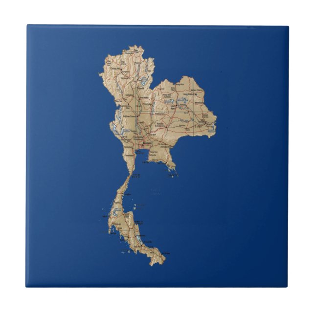 Thailand Map Tile (Front)